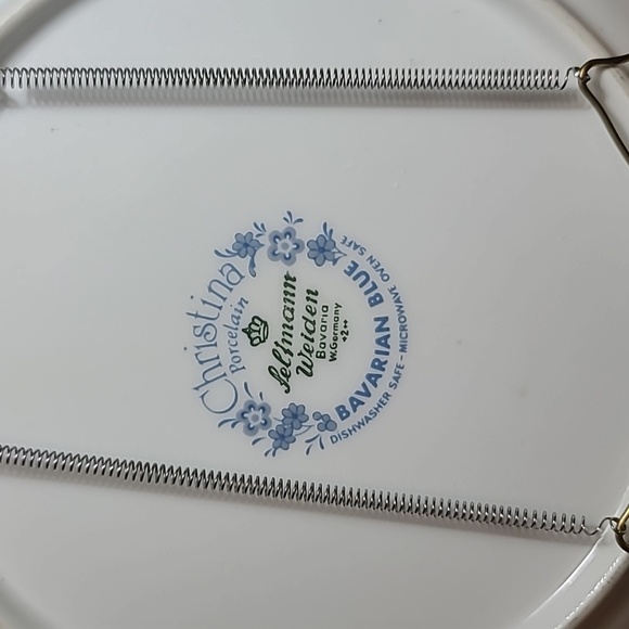 Christina Porcelain Bavarian Blue Plate - Picture 4 of 4